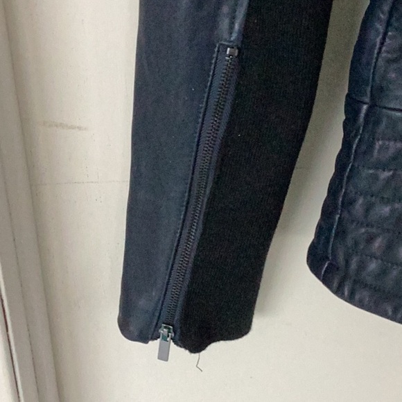 NWOT Badgely Mischka Leather Jacket in XS - Picture 6 of 7